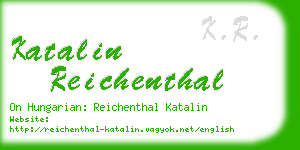 katalin reichenthal business card